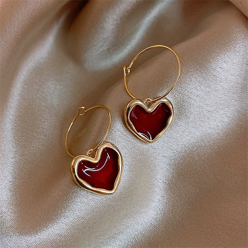 Autumn Winter New Brown Earrings Vintage Matte drop Earrings for women Metal Fashion Statement Dangle Earring 2026 Trend Jewelry