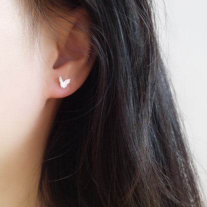 Cute Korean Earrings Heart Bling Zircon Stone Rose Gold Color Stud Earring for Women Fashion Jewelry 2026 New Gift