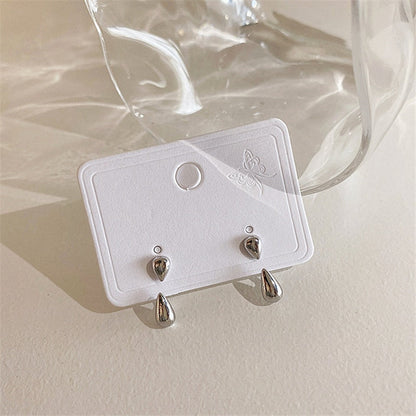 Cute Korean Earrings Heart Bling Zircon Stone Rose Gold Color Stud Earring for Women Fashion Jewelry 2026 New Gift
